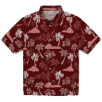 Texas A&M Aggies Hawaiian Shirt – Palm And Clouds