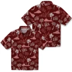 Texas A&M Aggies Hawaiian Shirt – Palm And Clouds