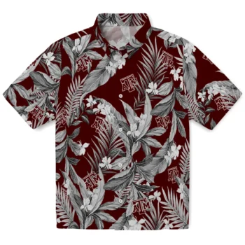 texas am aggies palm leaves maroon hawaiian shirts best selling