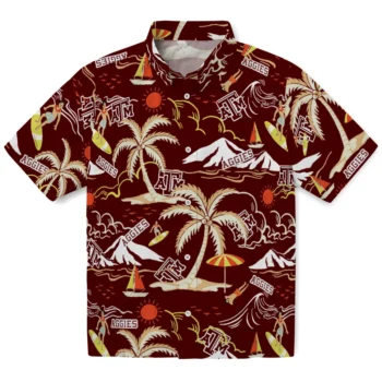 texas am aggies palm tree island maroon hawaiian shirts best selling
