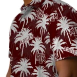 Texas A&M Aggies Hawaiian Shirt – Palm Tree Motif
