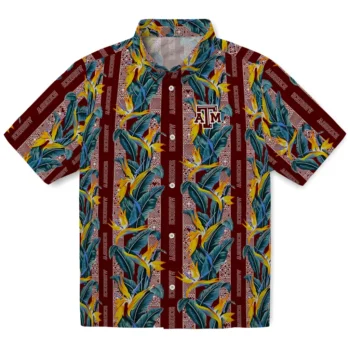 texas am aggies paradise vines maroon hawaiian shirts best selling