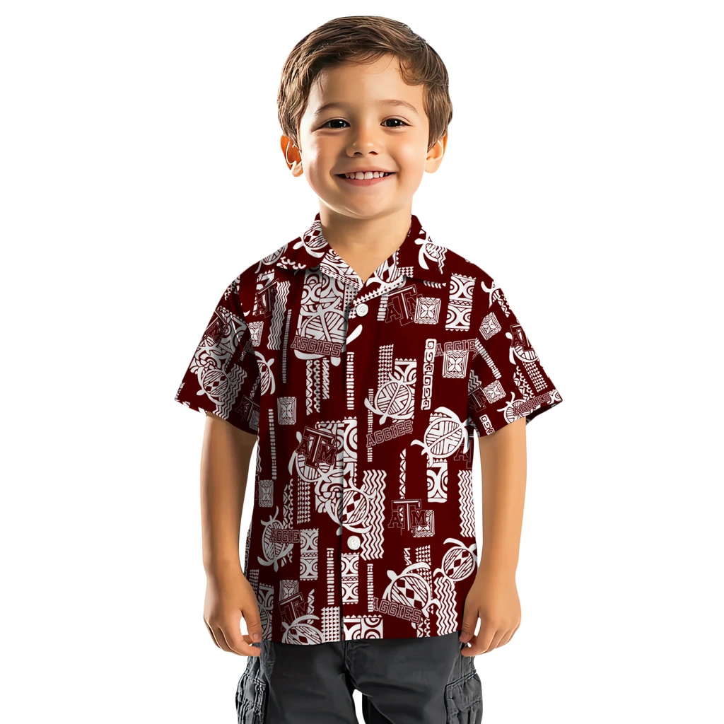 Texas A&M Aggies Hawaiian Shirt - Turtle Lines texas am aggies turtle lines maroon hawaiian shirts top rated
