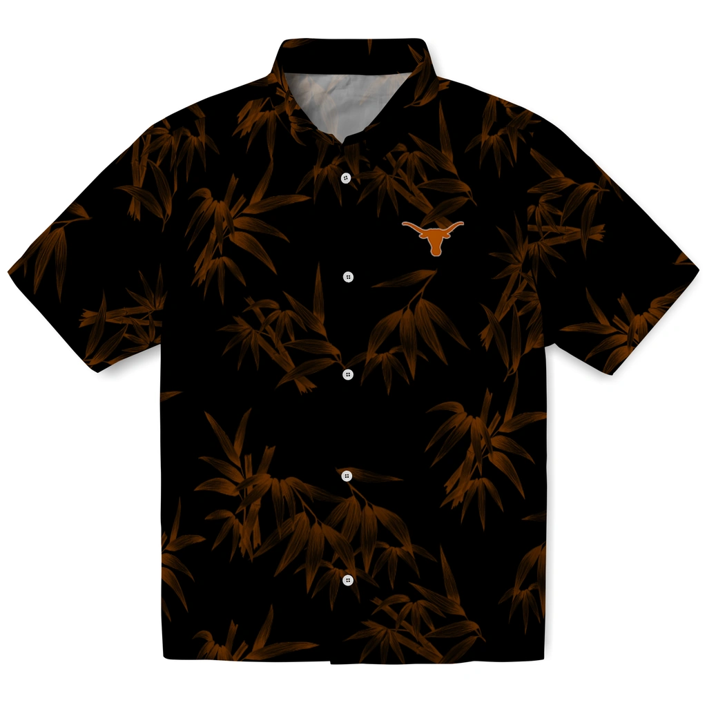 Texas Longhorns Hawaiian Shirt - Bamboo Branches texas longhorns bamboo branches orange black hawaiian shirts best selling