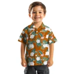 Texas Longhorns Hawaiian Shirt – Flamingo and Hibiscus