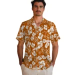 Texas Longhorns Hawaiian Shirt – Hibiscus Flower Design