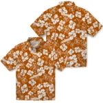 Texas Longhorns Hawaiian Shirt – Hibiscus Flower Design
