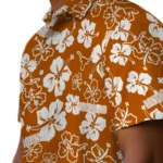 Texas Longhorns Hawaiian Shirt – Hibiscus Flower Design