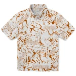 Texas Longhorns Hawaiian Shirt – Hibiscus Overlay