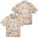 Texas Longhorns Hawaiian Shirt – Hibiscus Overlay