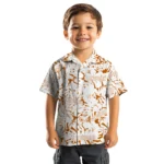 Texas Longhorns Hawaiian Shirt – Hibiscus Overlay