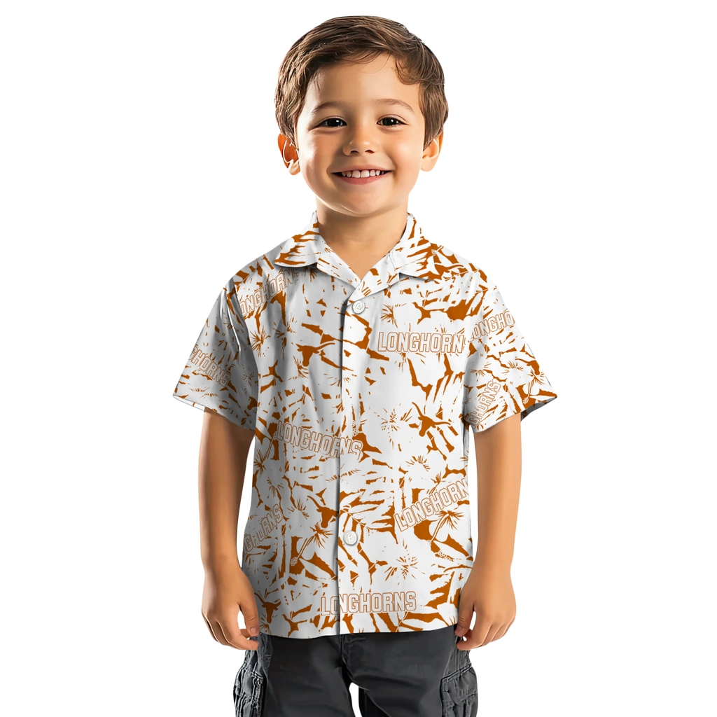 Texas Longhorns Hawaiian Shirt - Hibiscus Overlay texas longhorns hibiscus overlay hawaiian shirts top rated