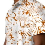 Texas Longhorns Hawaiian Shirt – Hibiscus Overlay