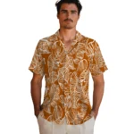 Texas Longhorns Hawaiian Shirt – Leaf Outline
