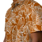 Texas Longhorns Hawaiian Shirt – Leaf Outline