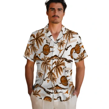 texas longhorns palm sunset hawaiian shirts fashion forward