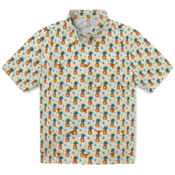 texas longhorns pineapple delight beige hawaiian shirts best selling