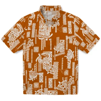 texas longhorns turtle lines orange hawaiian shirts best selling