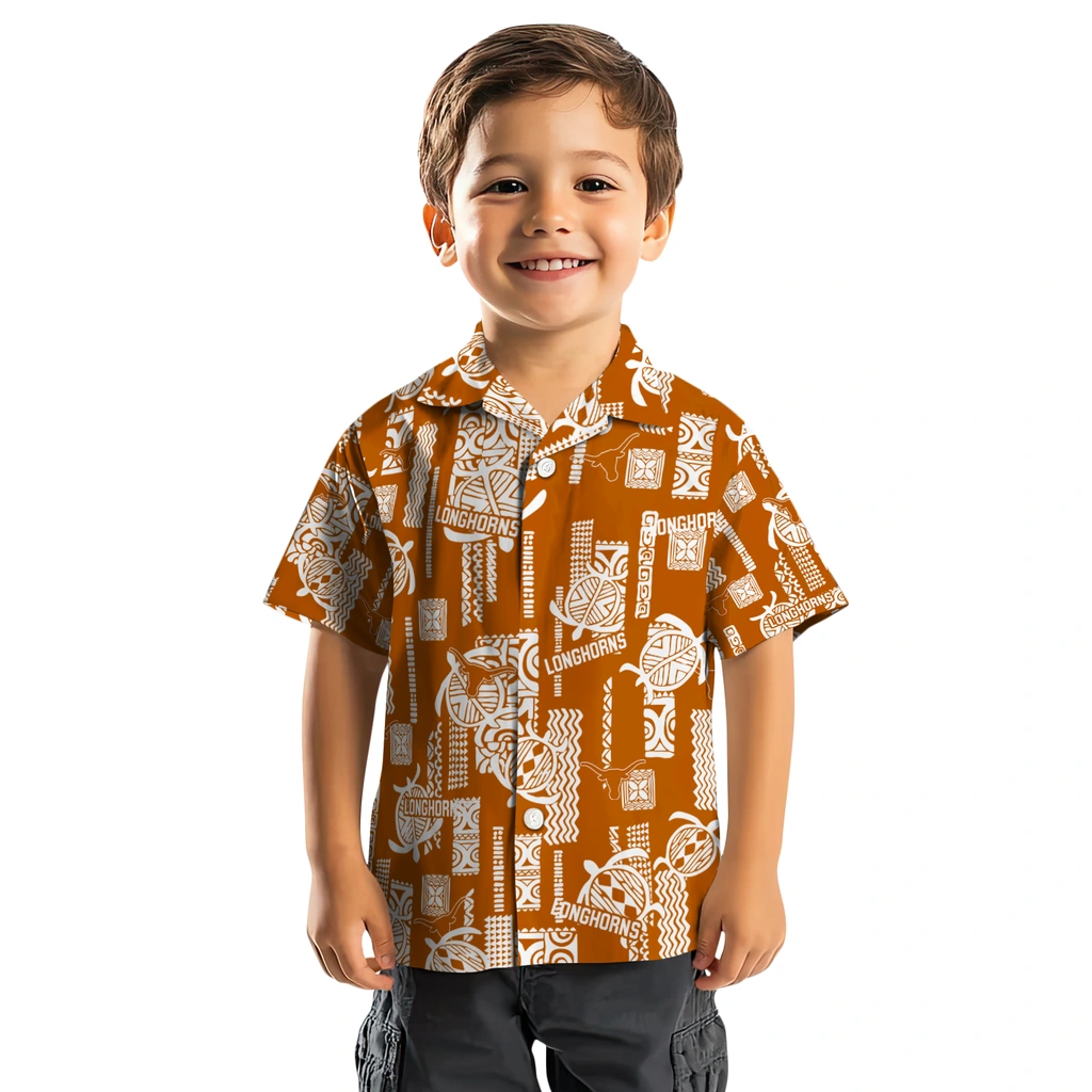 Texas Longhorns Hawaiian Shirt - Turtle Lines texas longhorns turtle lines orange hawaiian shirts top rated