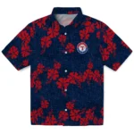 Texas Rangers Hawaiian Shirt – 50th State Flower