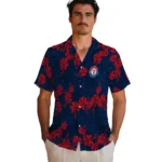 Texas Rangers Hawaiian Shirt – 50th State Flower