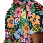 Texas Rangers Hawaiian Shirt – Brilliant Hibiscus Garden