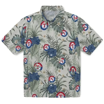 texas rangers hibiscus designs beige hawaiian shirts best selling