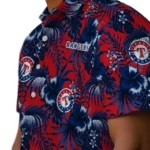 Texas Rangers Hawaiian Shirt – Hibiscus Exotic