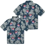 Texas Rangers Hawaiian Shirt – Hibiscus Flowers