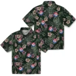 Texas Rangers Hawaiian Shirt – Hibiscus Leaves Pattern