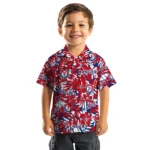 Texas Rangers Hawaiian Shirt – Hibiscus Overlay