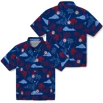 Texas Rangers Hawaiian Shirt – Palm And Clouds
