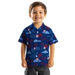 Texas Rangers Hawaiian Shirt – Palm And Clouds