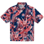 Texas Rangers Hawaiian Shirt – Palm Leaves