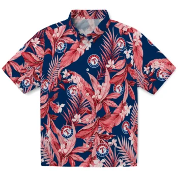 texas rangers palm leaves blue hawaiian shirts best selling