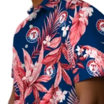 Texas Rangers Hawaiian Shirt – Palm Leaves