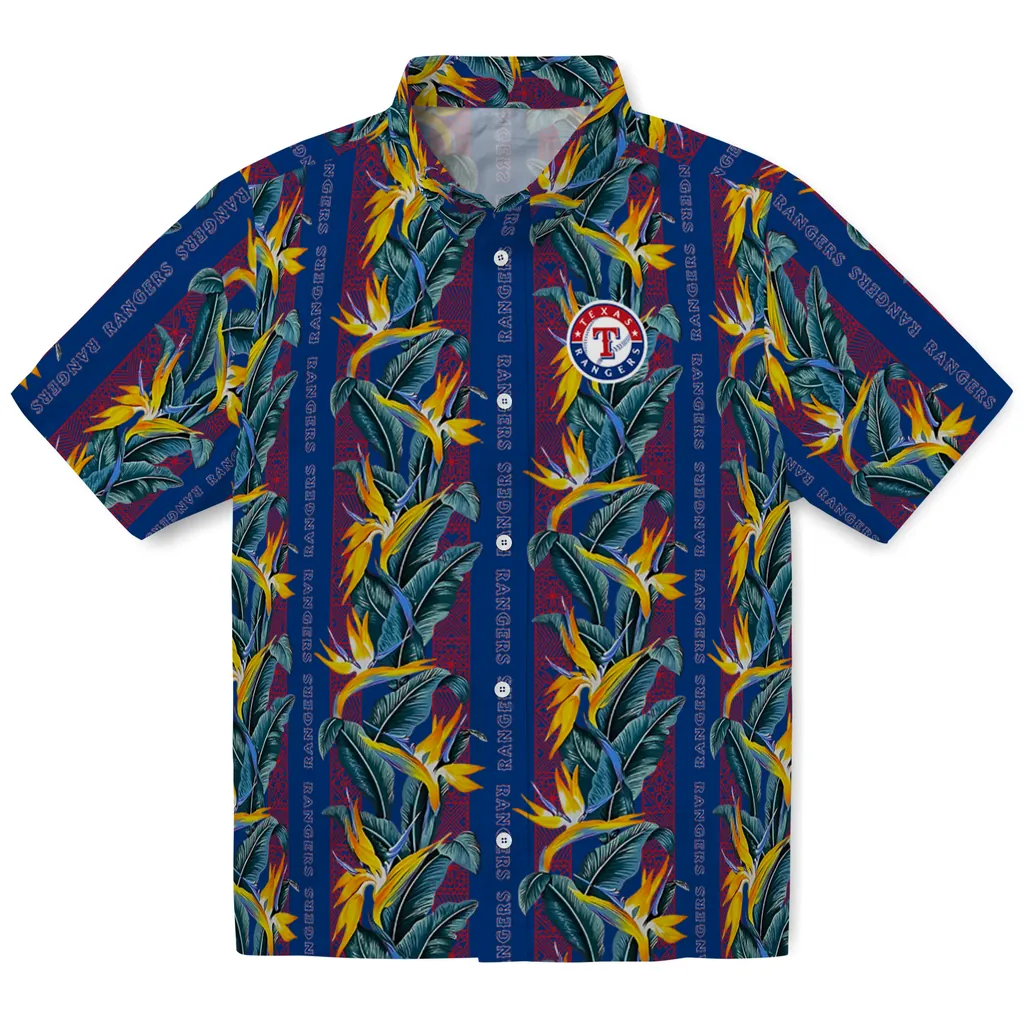 Texas Rangers Hawaiian Shirt - Paradise Vines texas rangers paradise vines blue hawaiian shirts best selling