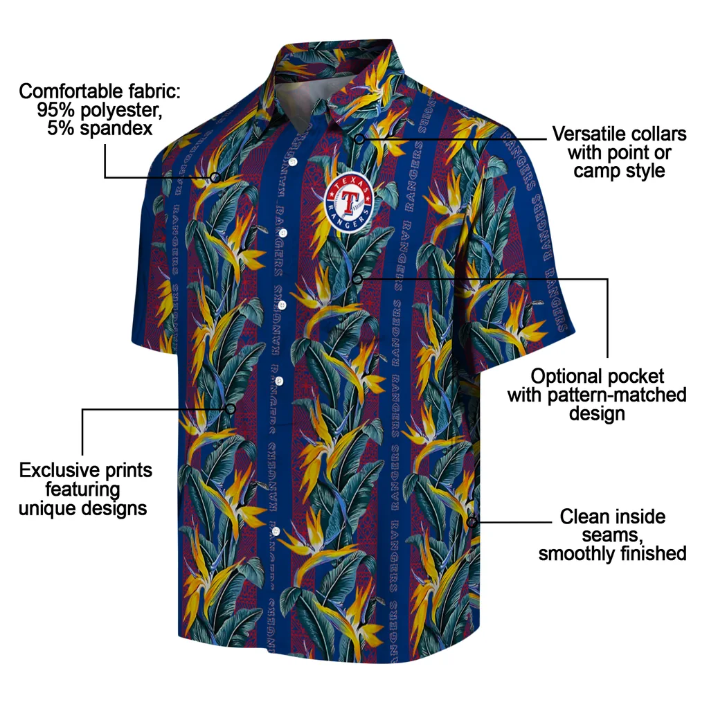 Texas Rangers Hawaiian Shirt - Paradise Vines texas rangers paradise vines blue hawaiian shirts new arrival