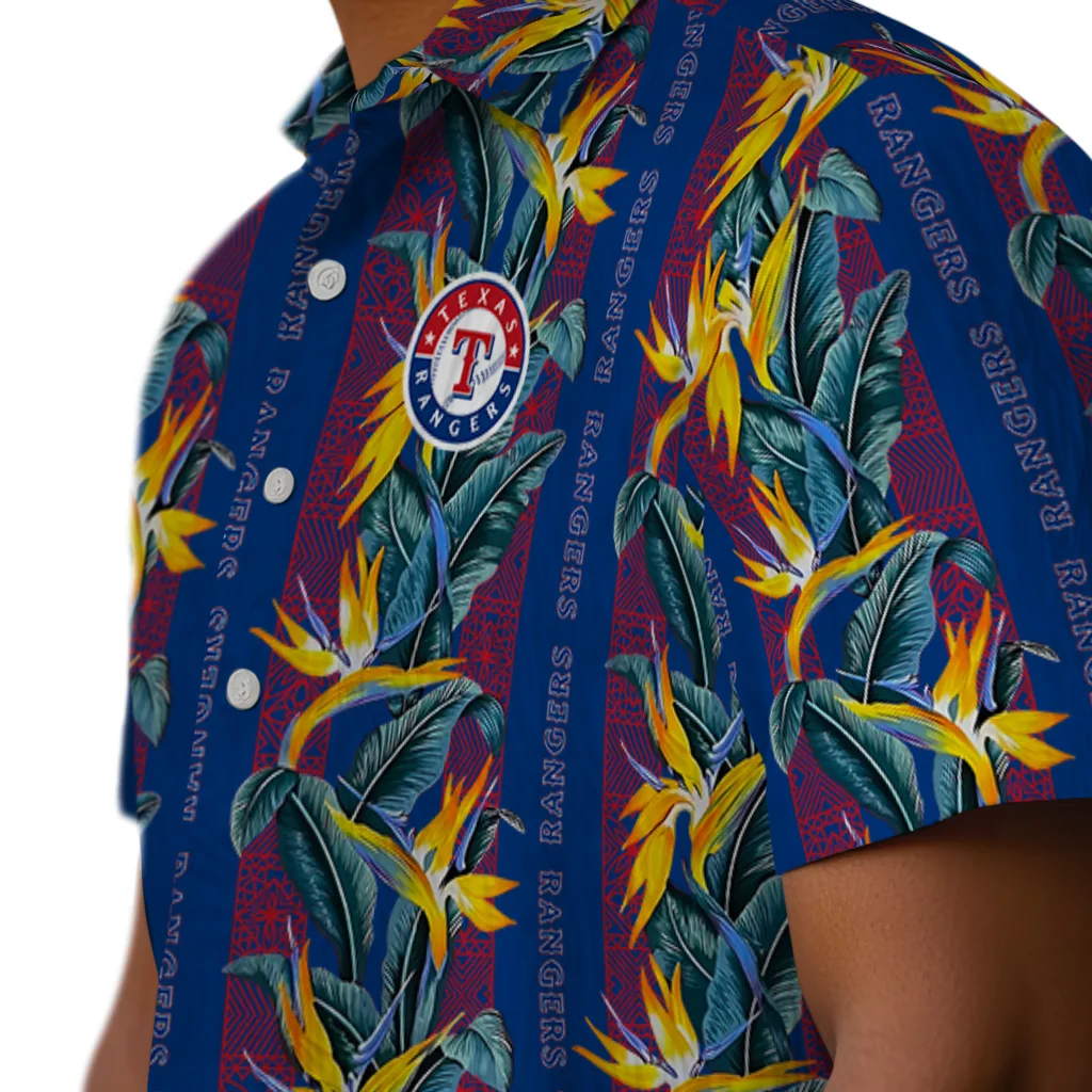 Texas Rangers Hawaiian Shirt - Paradise Vines texas rangers paradise vines blue hawaiian shirts trendy