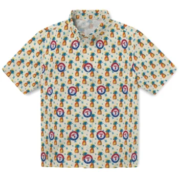 texas rangers pineapple delight beige hawaiian shirts best selling