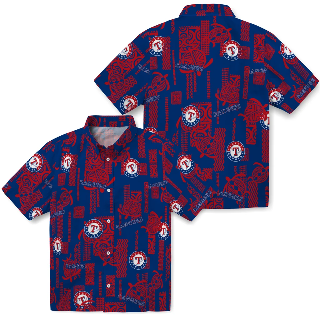 Texas Rangers Hawaiian Shirt - Turtle Lines texas rangers turtle lines blue hawaiian shirts high quality