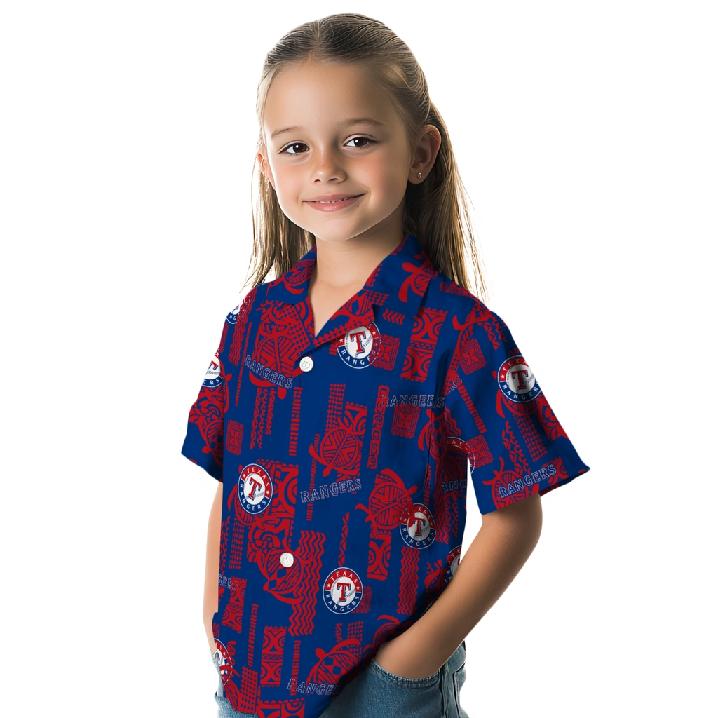 Texas Rangers Hawaiian Shirt - Turtle Lines texas rangers turtle lines blue hawaiian shirts premium grade
