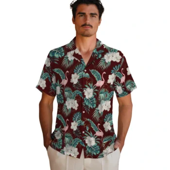 texas state bobcats flamingo palms maroon hawaiian shirts fashion forward