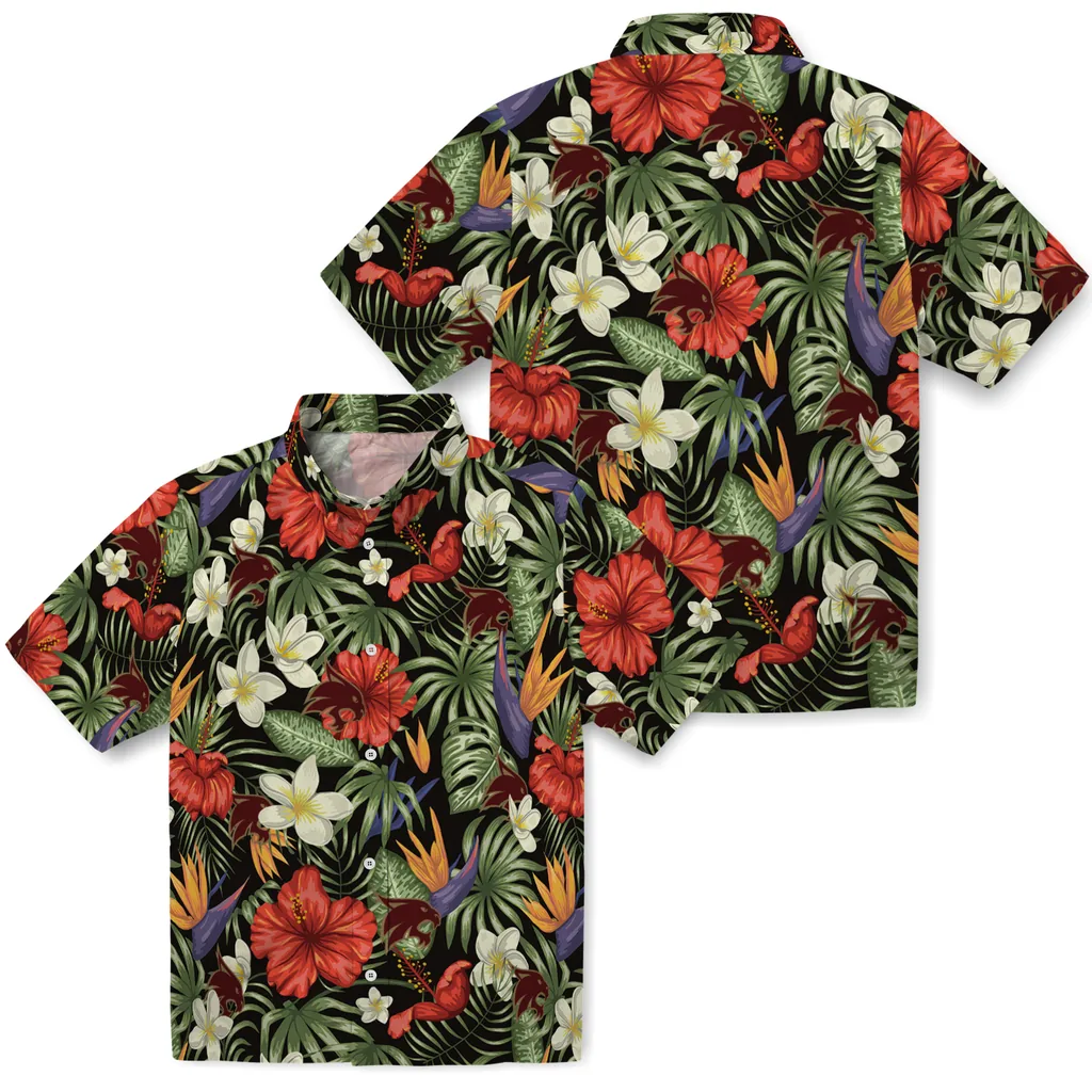 Texas State Bobcats Hawaiian Shirt - Hawaii Floral Hibiscus texas state bobcats hibiscus bird hawaiian shirts high quality