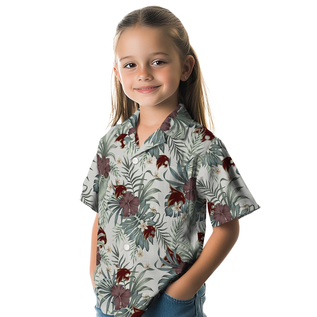 Texas State Bobcats Hawaiian Shirt - Hibiscus Designs texas state bobcats hibiscus designs beige hawaiian shirts premium grade