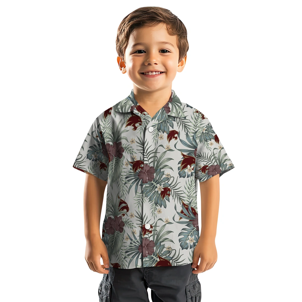 Texas State Bobcats Hawaiian Shirt - Hibiscus Designs texas state bobcats hibiscus designs beige hawaiian shirts top rated