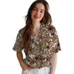 Texas State Bobcats Hawaiian Shirt – Hibiscus Overlay