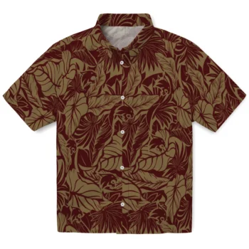 texas state bobcats monstera layer maroon hawaiian shirts best selling