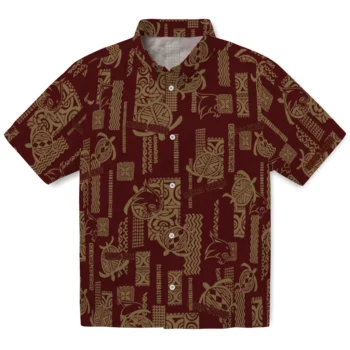 texas state bobcats turtle lines maroon hawaiian shirts best selling