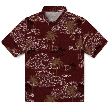 texas state bobcats wave palm maroon hawaiian shirts best selling
